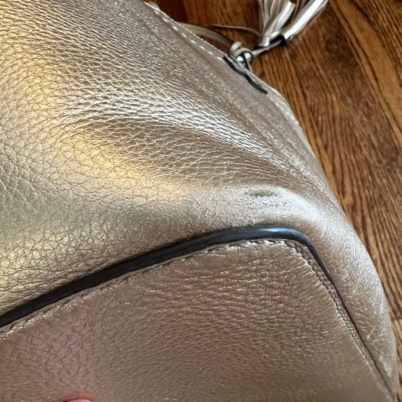 Tory Burch McGraw Tote Metallic Gold - Picture 5 of 13